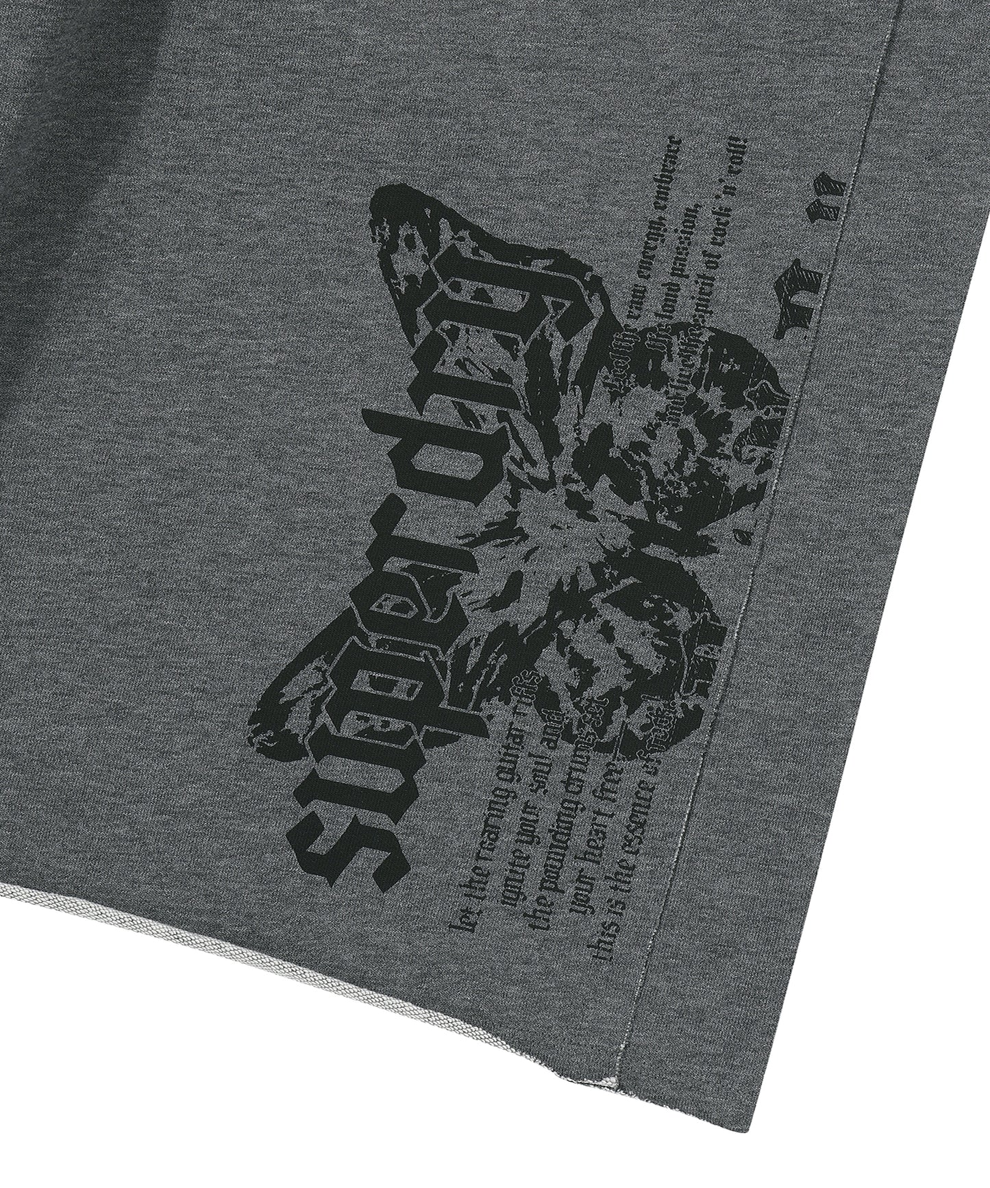 W Rough Cut Half Sweatpants - M/Grey - Superdry Singapore