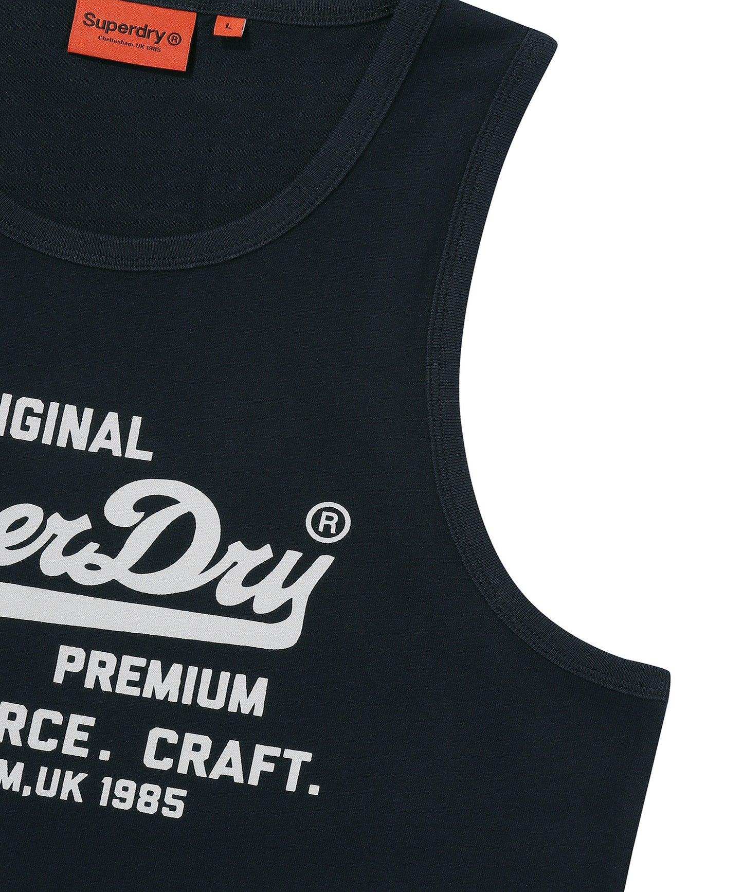 Big Vintage Logo Sleeveless - White - Superdry Singapore