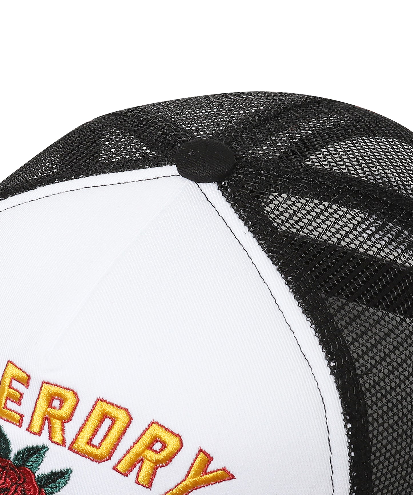 Flower Mesh Trucker Ball Cap - Black - Superdry Singapore
