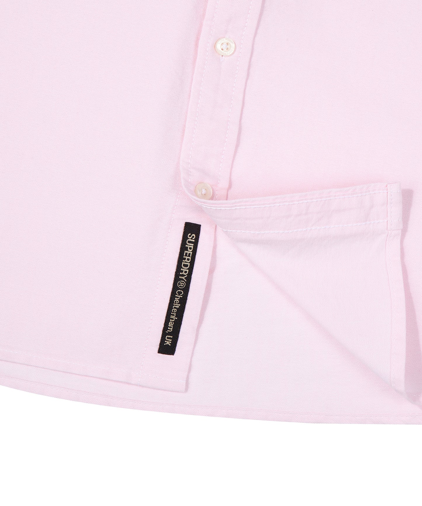 Core Short Sleeve Oxford Shirt - L/Pink - Superdry Singapore