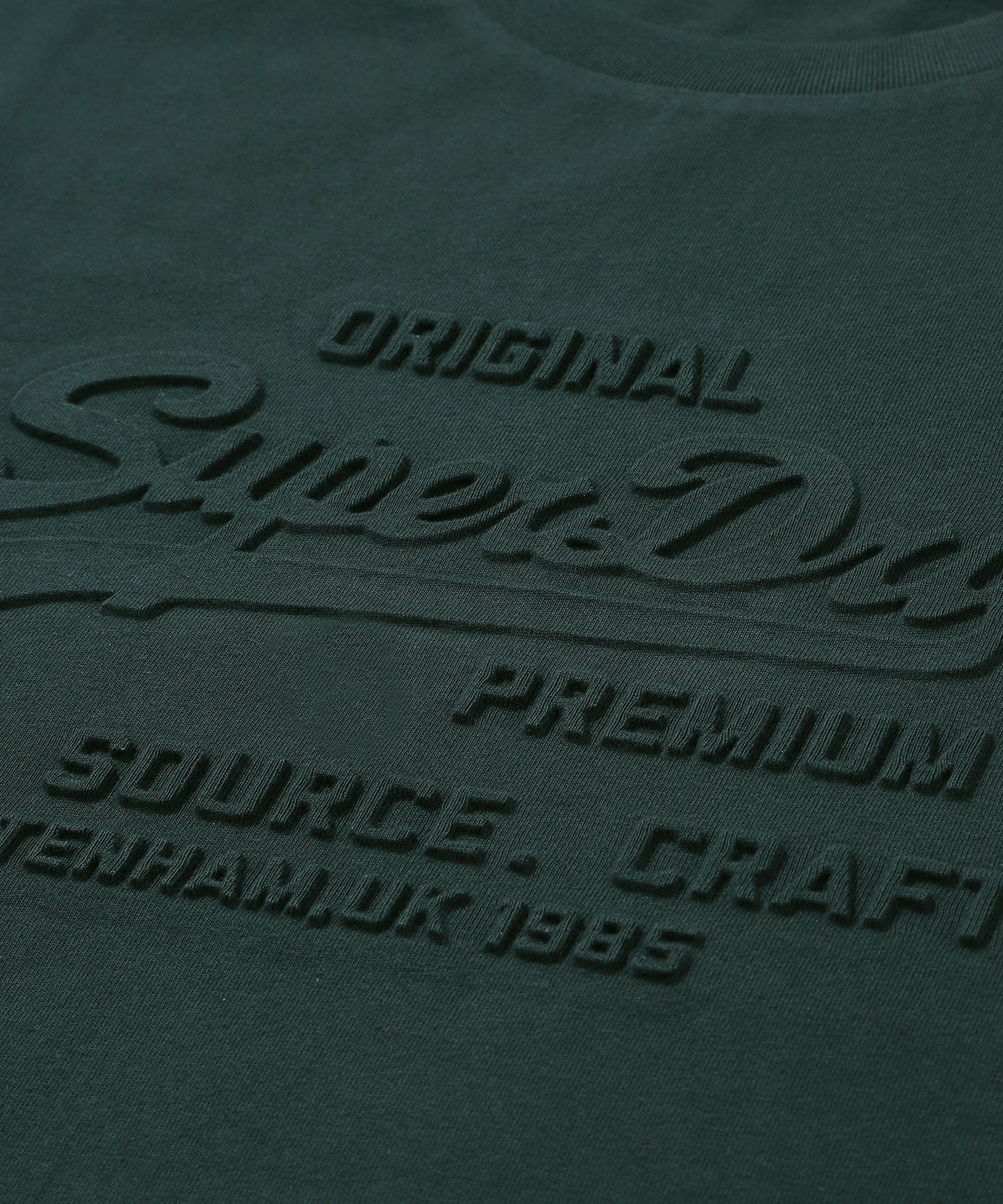 Vintage Logo Embroidery T-Shirt - Hunter - Superdry Singapore