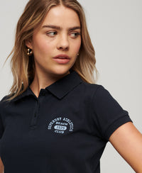 90S Fitted Polo - Eclipse Navy - Superdry Singapore