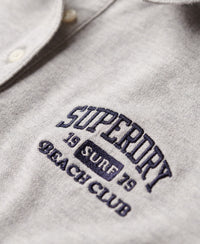 90S Fitted Polo - Glacier Grey Marl - Superdry Singapore
