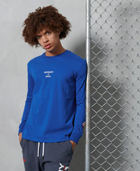 Sportstyle Graphic Long Sleeved Top - Blue - Superdry Singapore