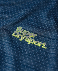 Active Microvent L/S Tee - Blue - Superdry Singapore