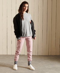 Vintage Logo Embroidered Joggers - Pink - Superdry Singapore