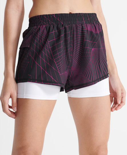 Running Double Layer Shorts - Multi - Superdry Singapore