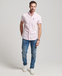 Oxford Short Sleeve Shirt - City Pink - Superdry Singapore