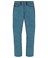 Organic Cotton Slim Jeans - Atlantic Bright Blue Rip - Superdry Singapore