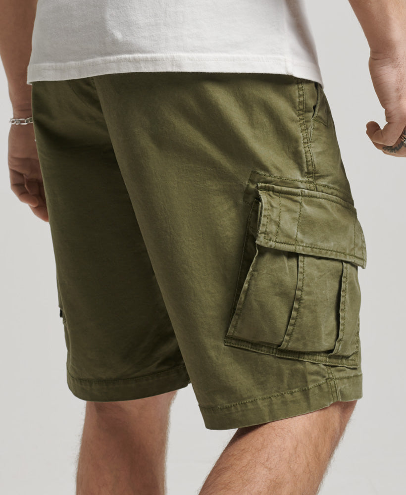 Organic Cotton Core Cargo Shorts - Authentic Khaki - Superdry Singapore