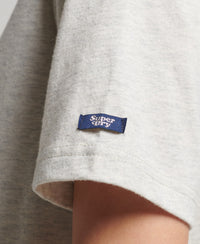 Vintage Scripted Infill T-Shirt - Light Grey Heather - Superdry Singapore