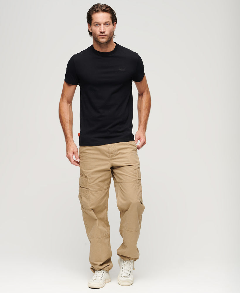 Organic Cotton Essential Logo T-Shirt - Black - Superdry Singapore