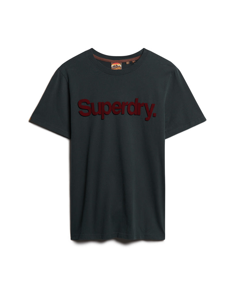 Core Logo Classic T-Shirt - Eclipse Navy - Superdry Singapore