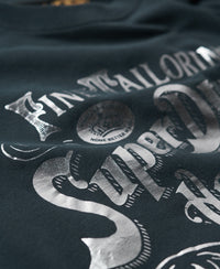 Metallic Workwear Graphic T-Shirt - Eclipse Navy - Superdry Singapore