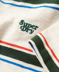 Relaxed Stripe T-Shirt - Off White Stripe - Superdry Singapore