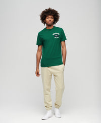 Embroidered Superstate Athletic Logo T-Shirt - Emerald Green - Superdry Singapore
