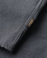Long Sleeve Cotton Smart Shirt - Navy Blue Mix - Superdry Singapore