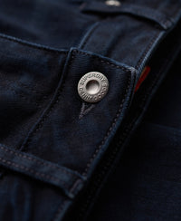 Organic Cotton Vintage Mid Rise Skinny Jeans - Viper Blue Black - Superdry Singapore