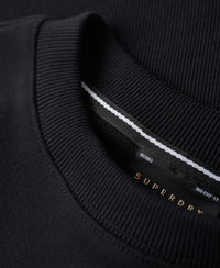 Luxury Sport Loose Fit Crew Sweatshirt - Black - Superdry Singapore