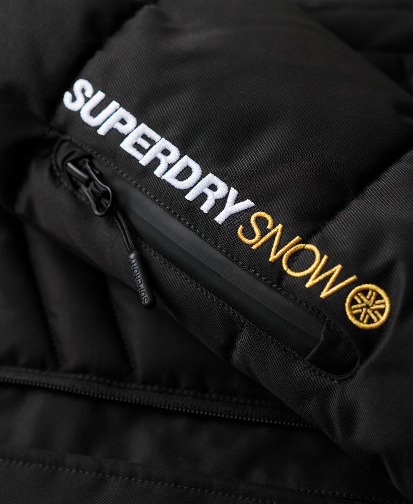 Ski Luxe Puffer Jacket - Black - Superdry Singapore