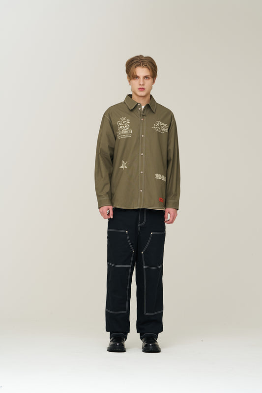Rich Farmer Graphic Cotton Shirt - Superdry Singapore