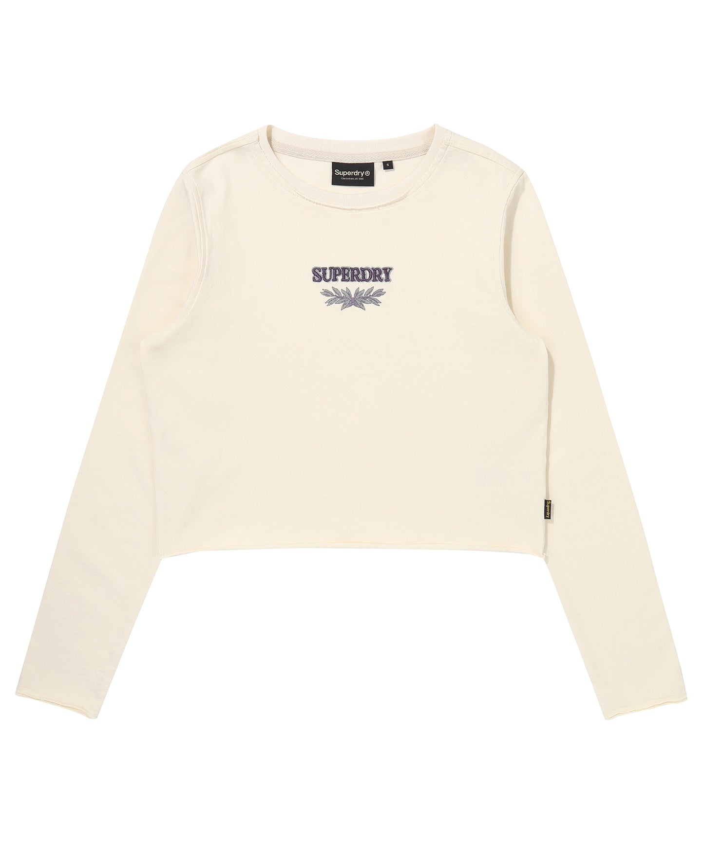 W Washed Raw Cut Long Sleeve - Superdry Singapore