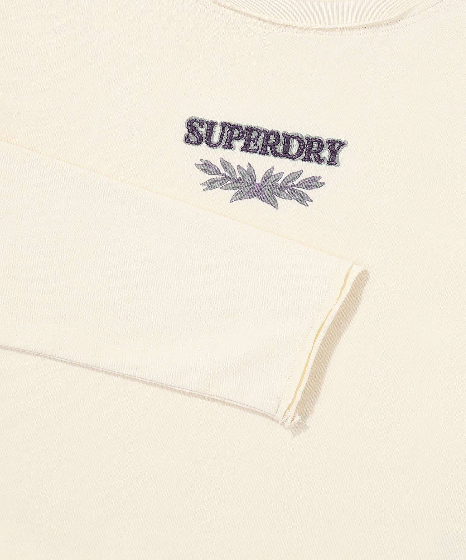 W Washed Raw Cut Long Sleeve - Superdry Singapore