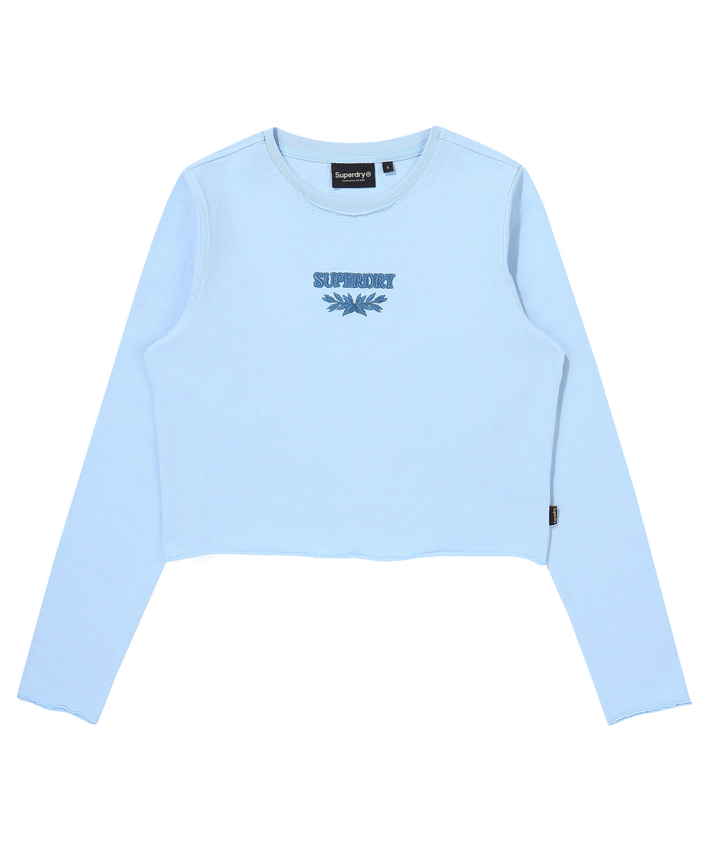 W Washed Raw Cut Long Sleeve - Superdry Singapore