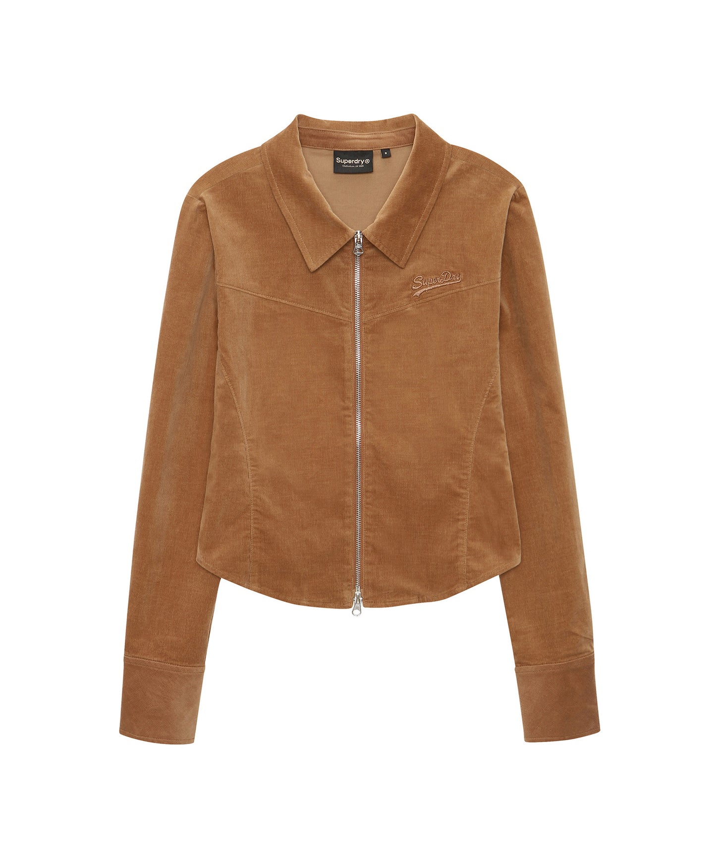 W Corduroy Zip-Up Shirt - Superdry Singapore