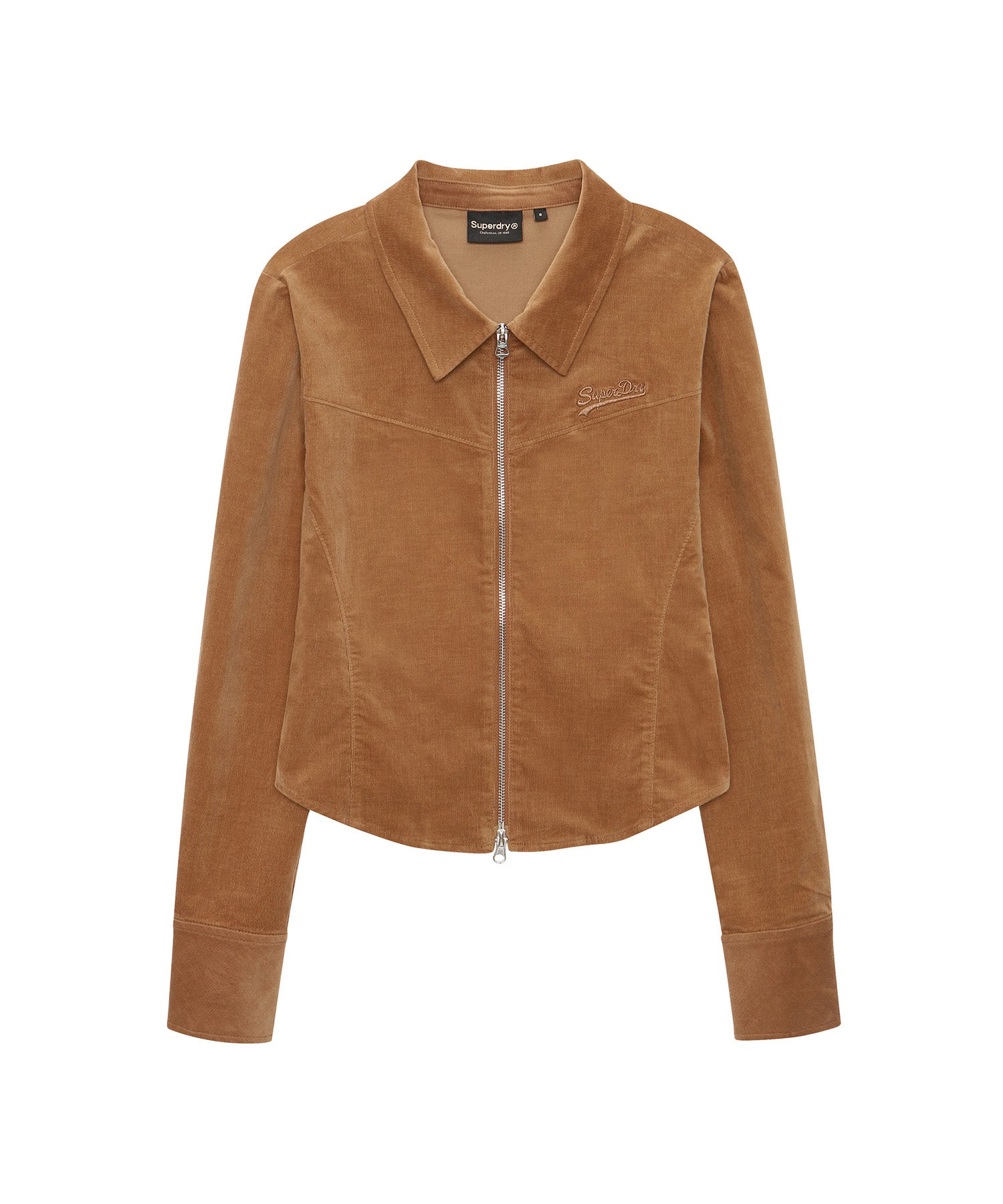 W Corduroy Zip-Up Shirt - Superdry Singapore