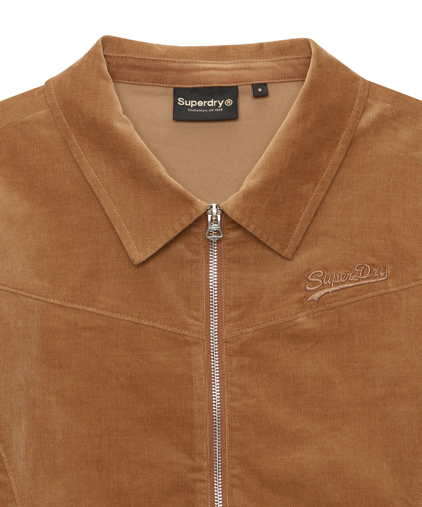 W Corduroy Zip-Up Shirt - Superdry Singapore