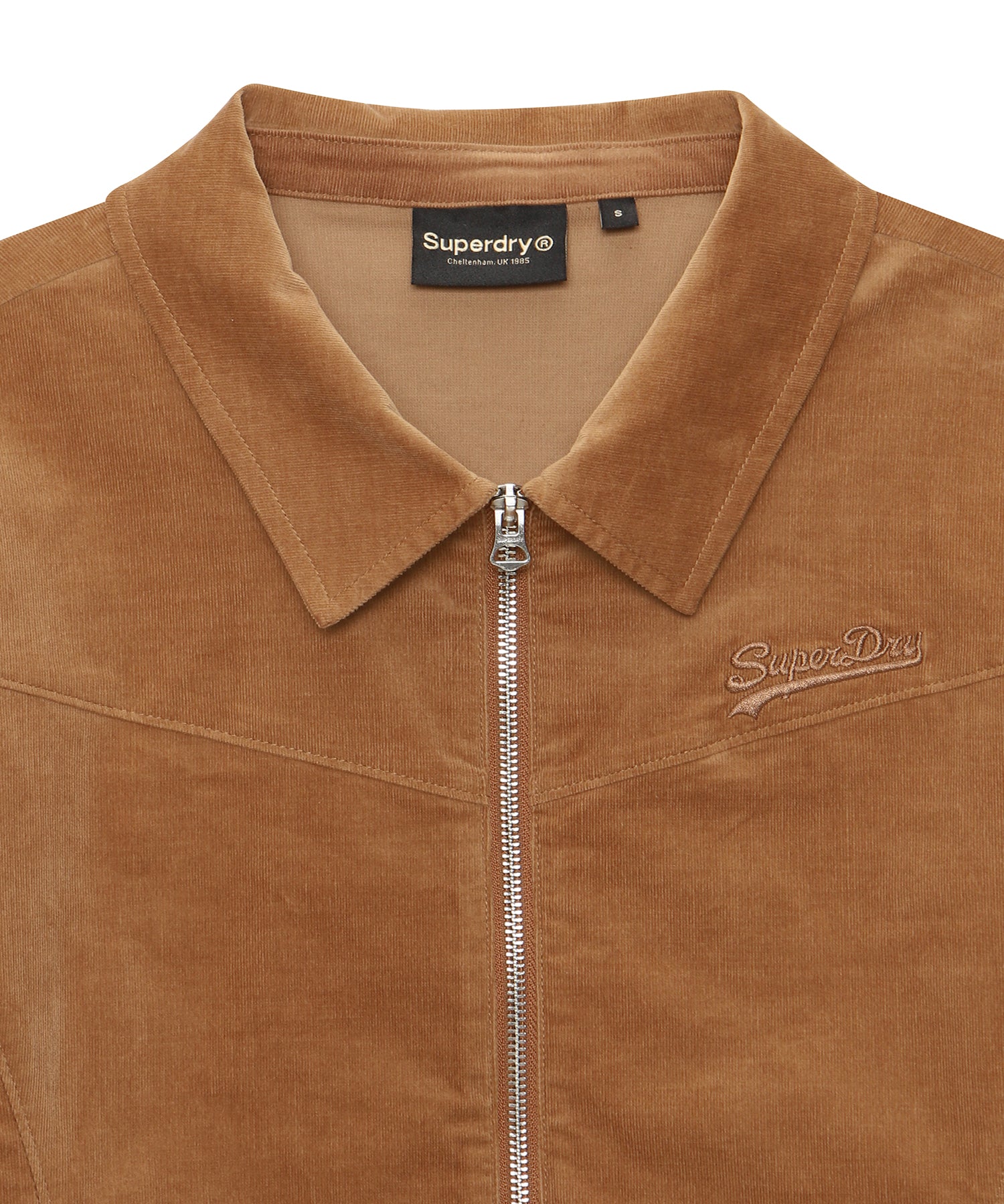 W Corduroy Zip-Up Shirt - Superdry Singapore