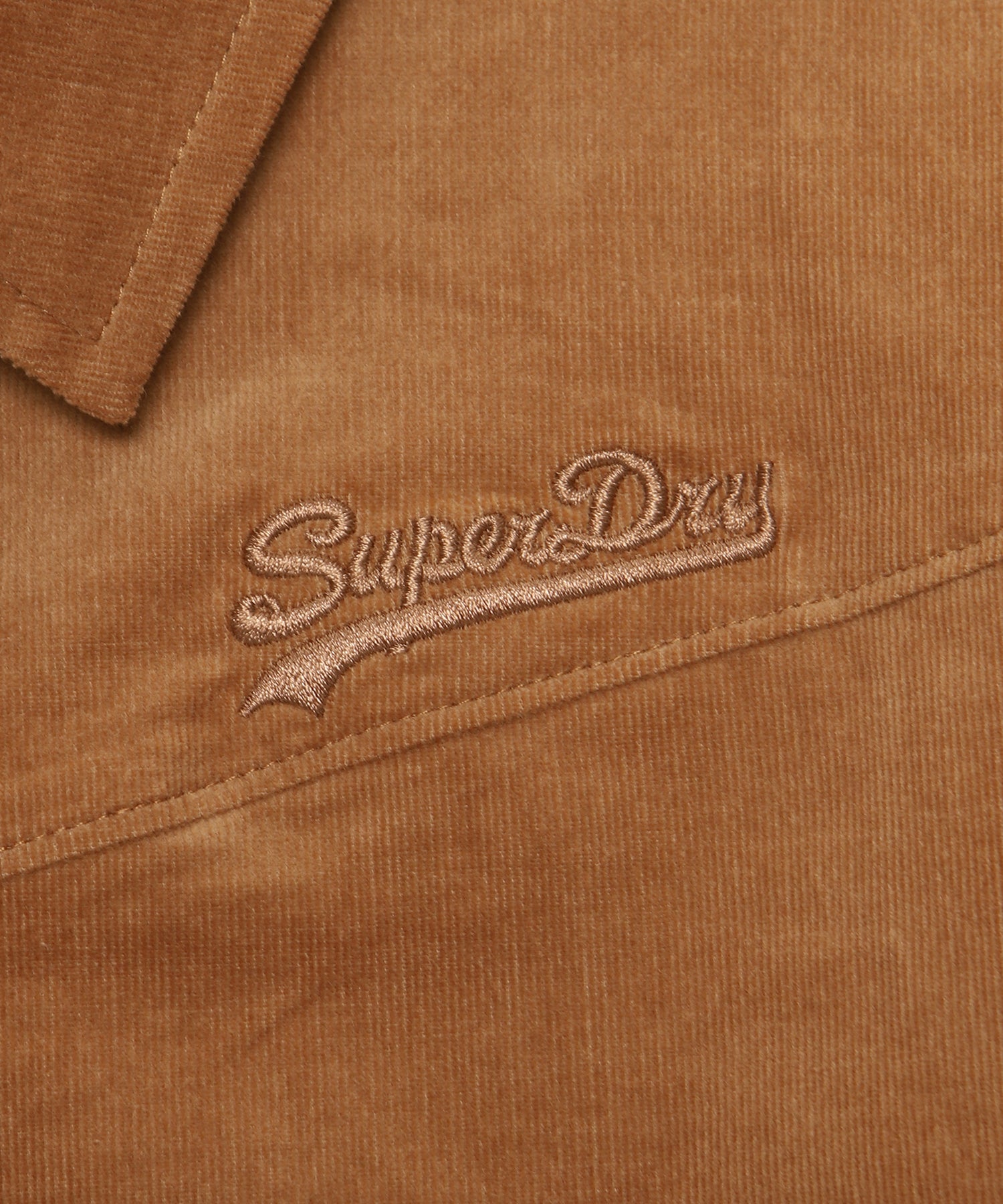 W Corduroy Zip-Up Shirt - Superdry Singapore