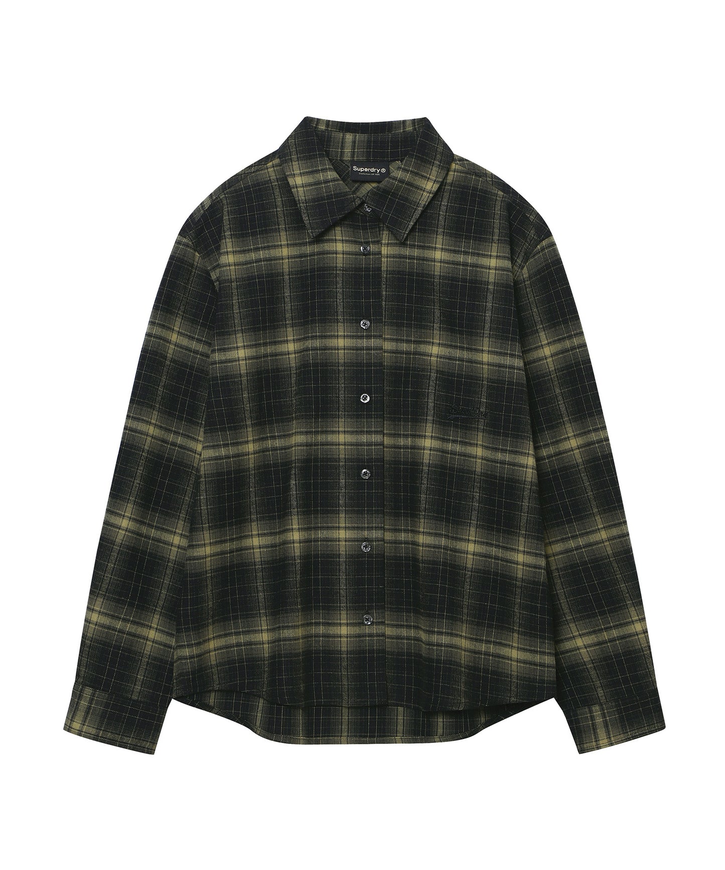 W Oversized Check Shirt - Superdry Singapore