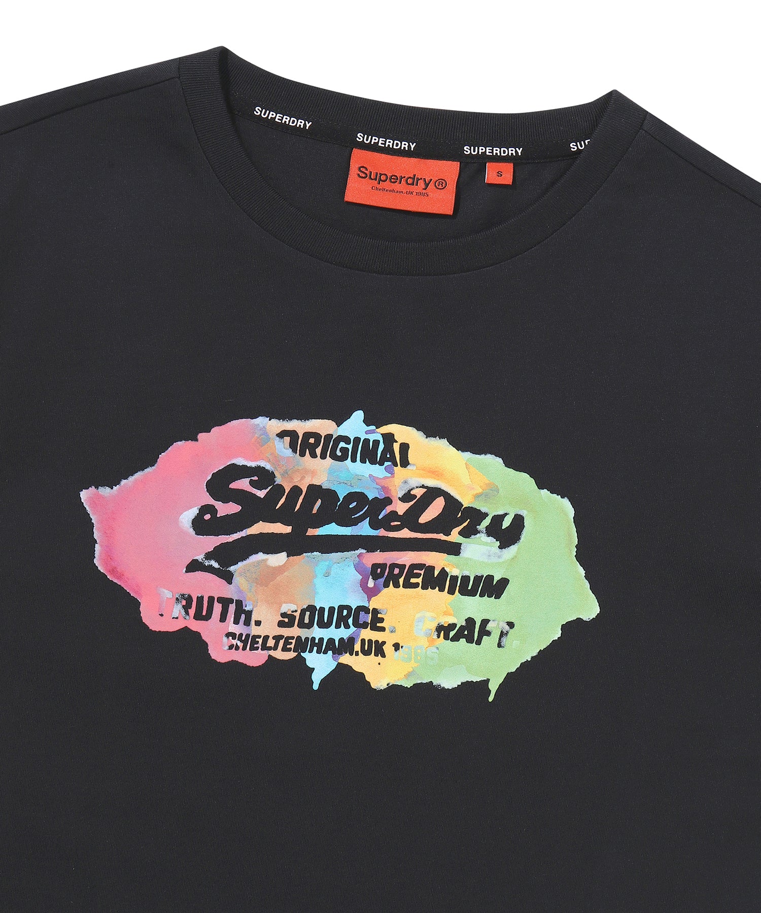 W Watercolor Graphic T-Shirt - Superdry Singapore