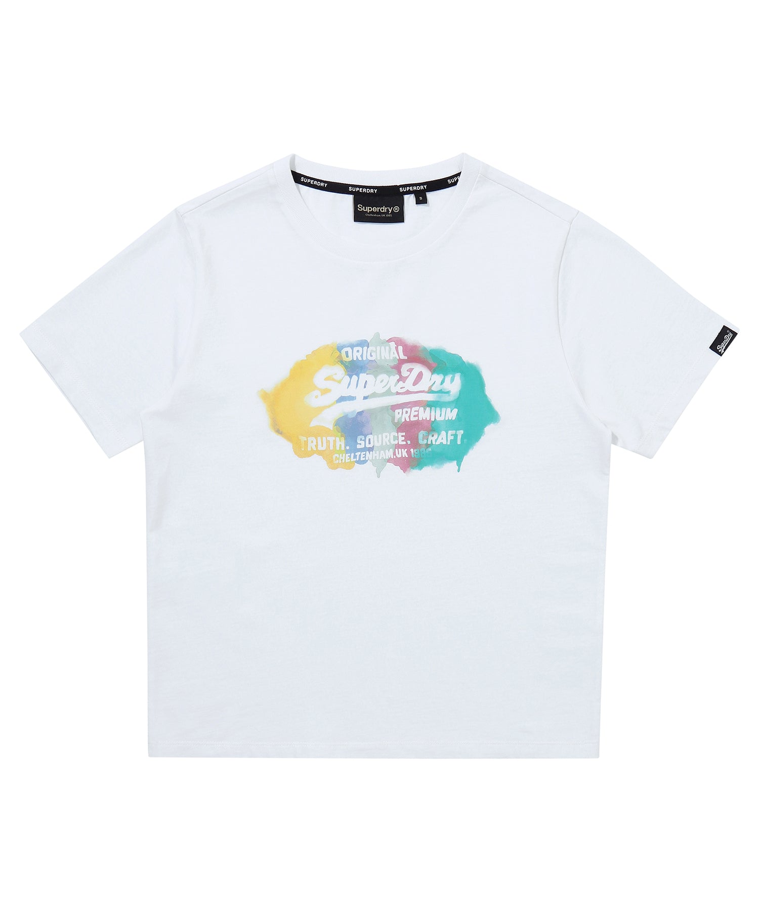 W Watercolor Graphic T-Shirt - Superdry Singapore