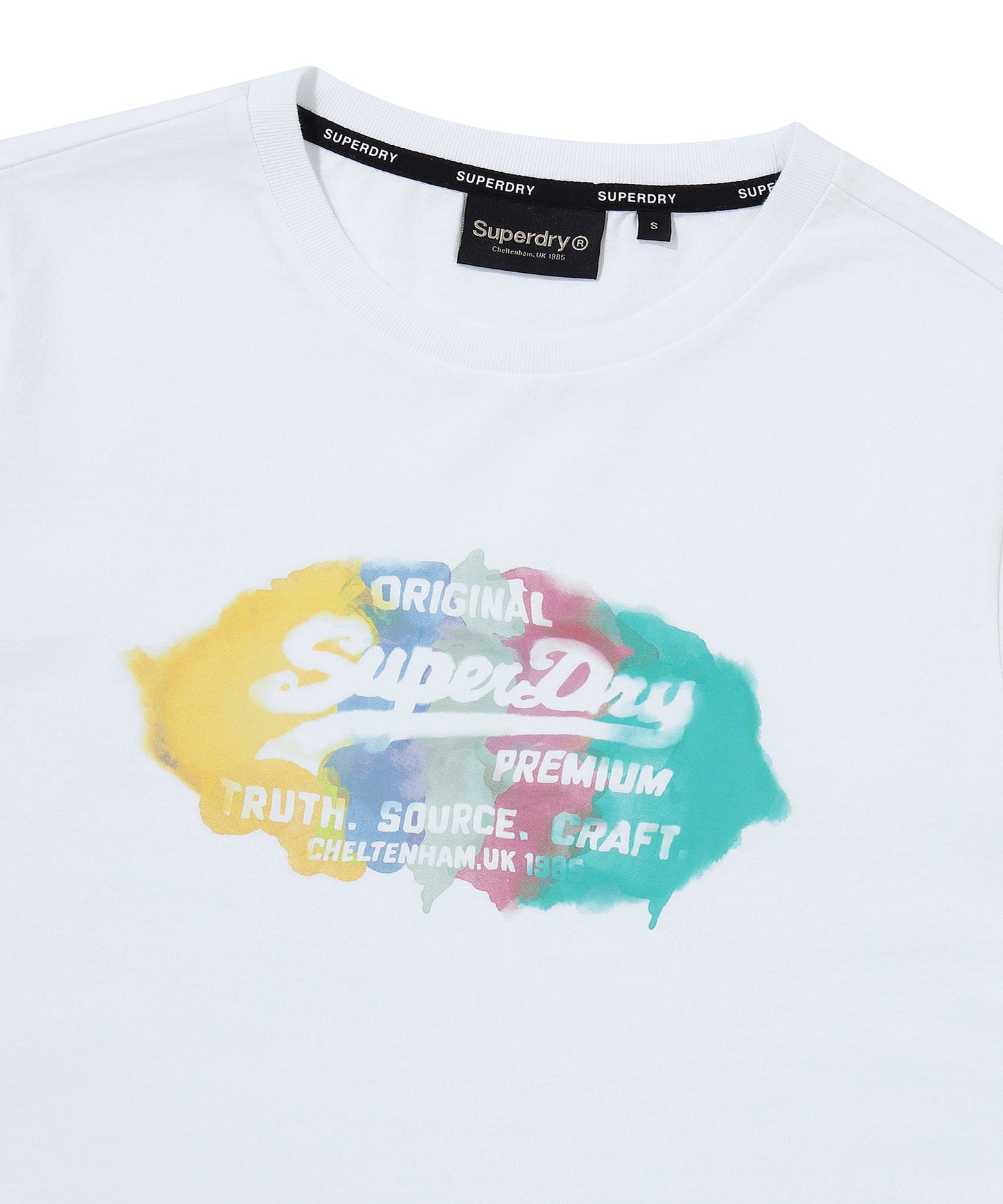 W Watercolor Graphic T-Shirt - Superdry Singapore