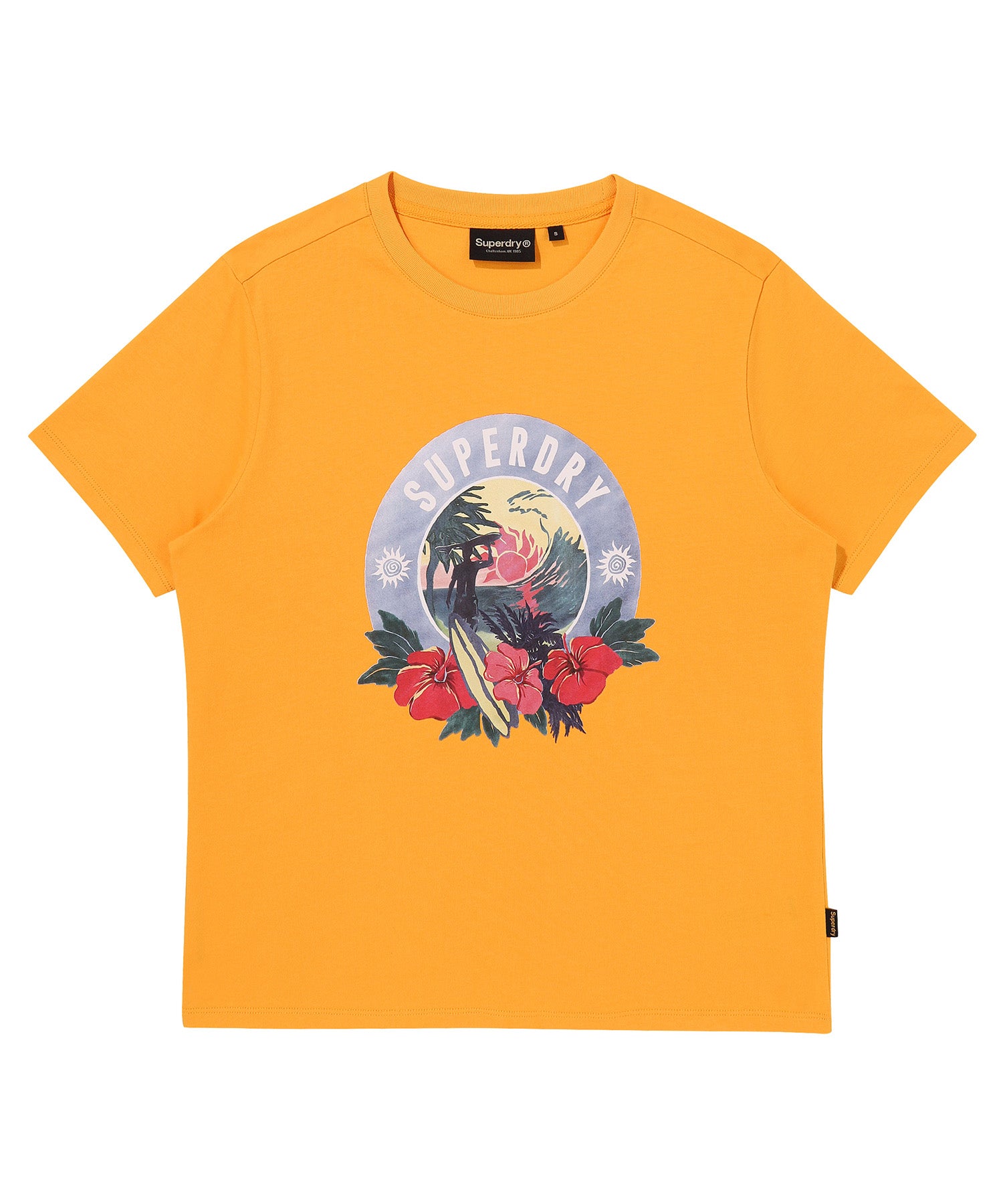 W Flower Circle T-Shirt - Superdry Singapore