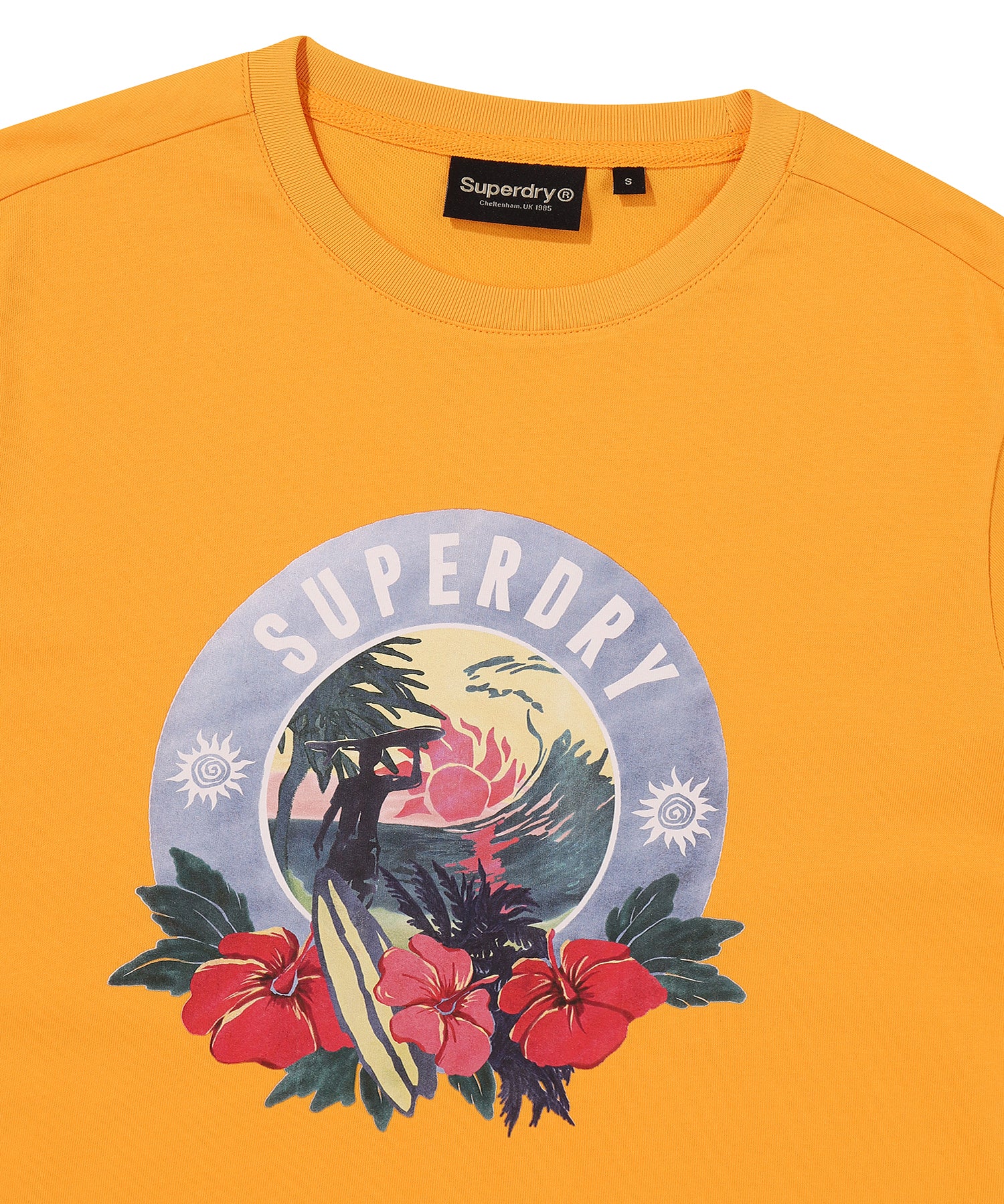 W Flower Circle T-Shirt - Superdry Singapore