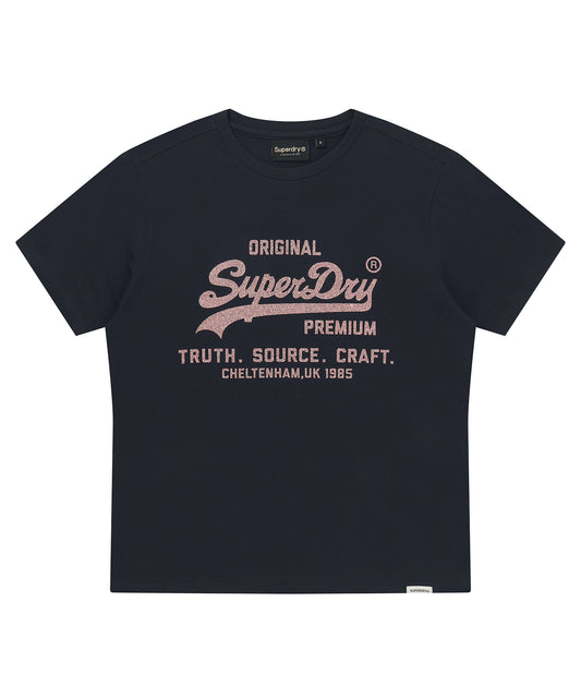 W Metal Logo T-Shirt - Superdry Singapore