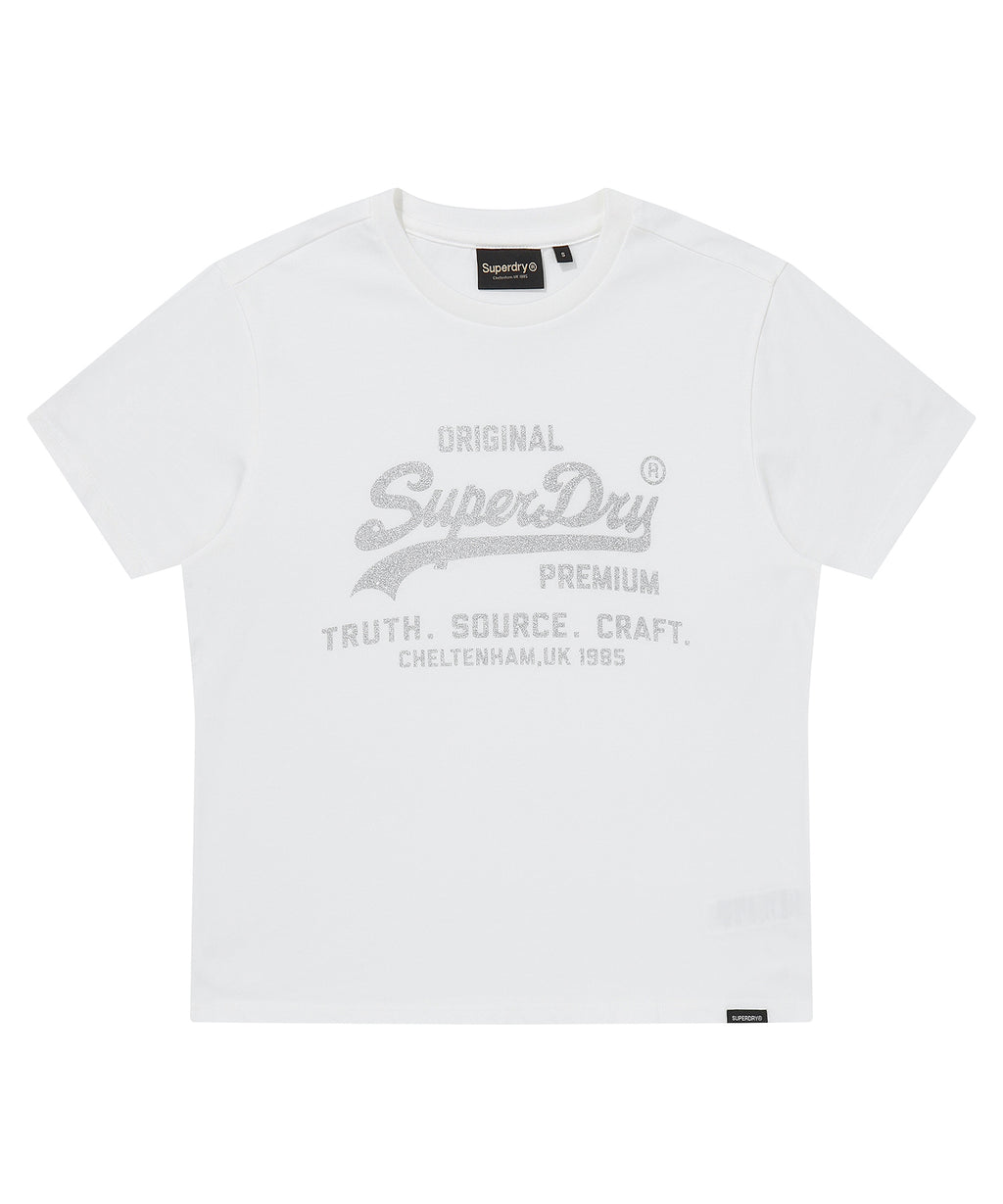 W Metal Logo T-Shirt - Superdry Singapore