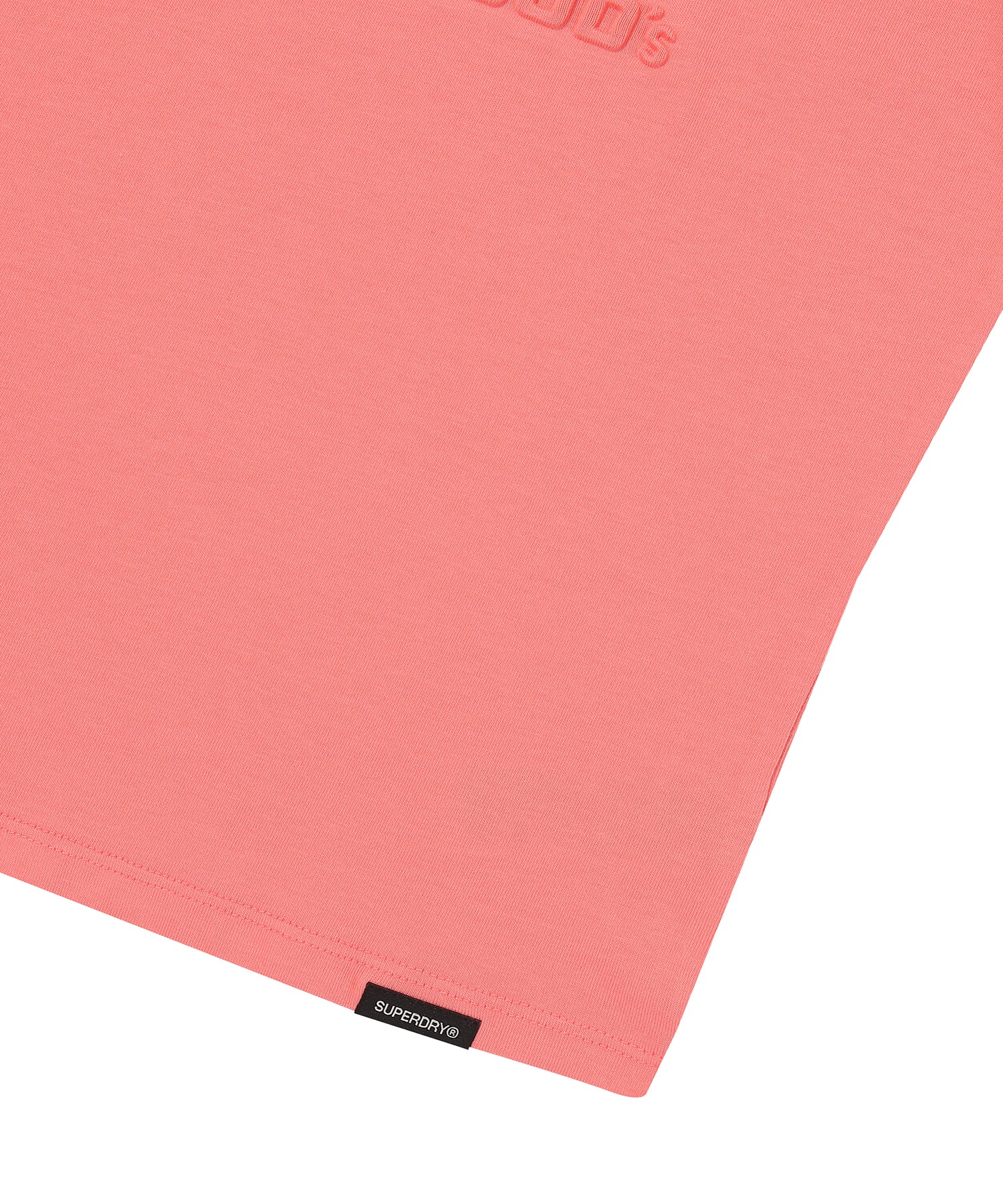 W Logo Embossed T-Shirt - Superdry Singapore