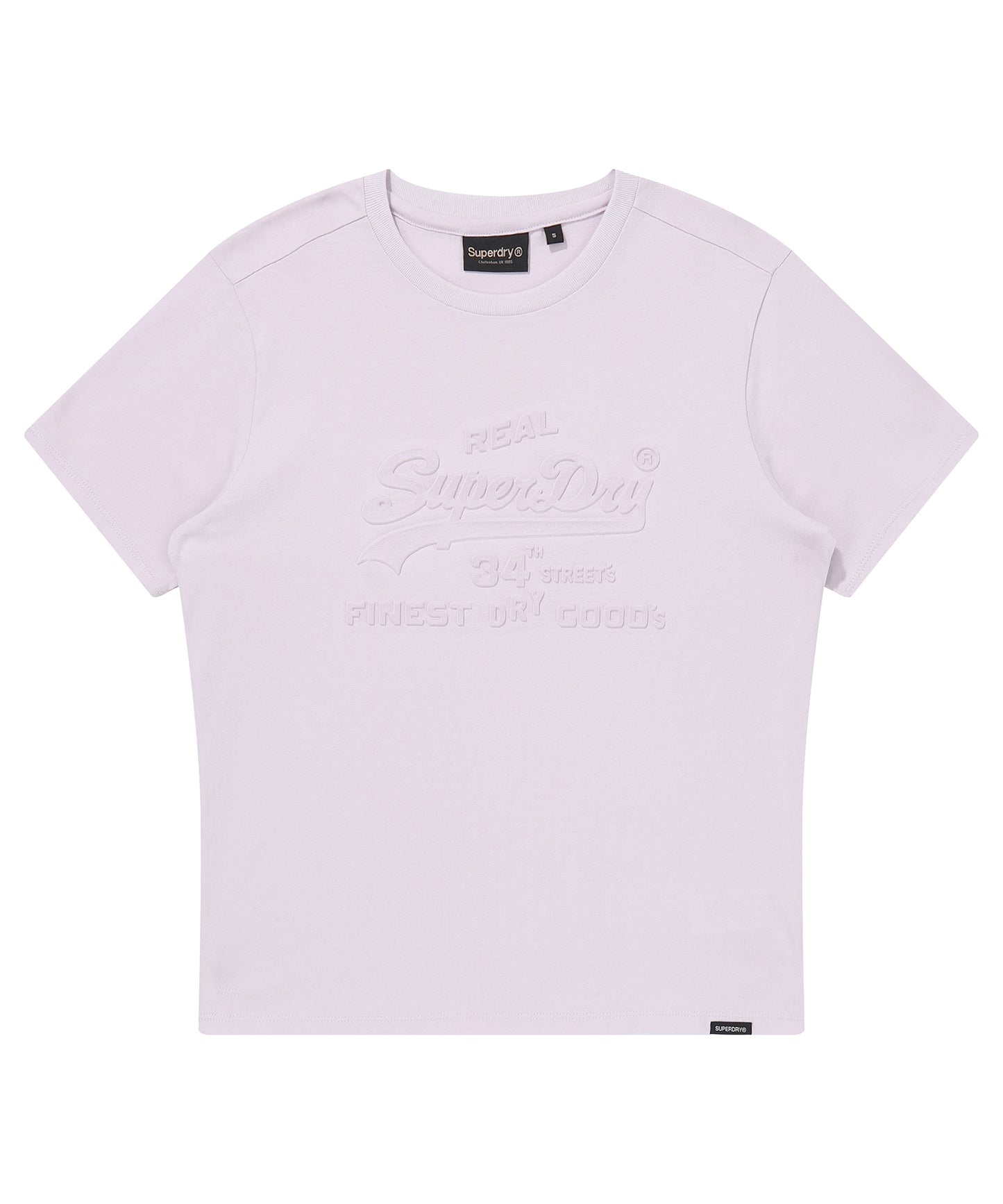 W Logo Embossed T-Shirt - Superdry Singapore