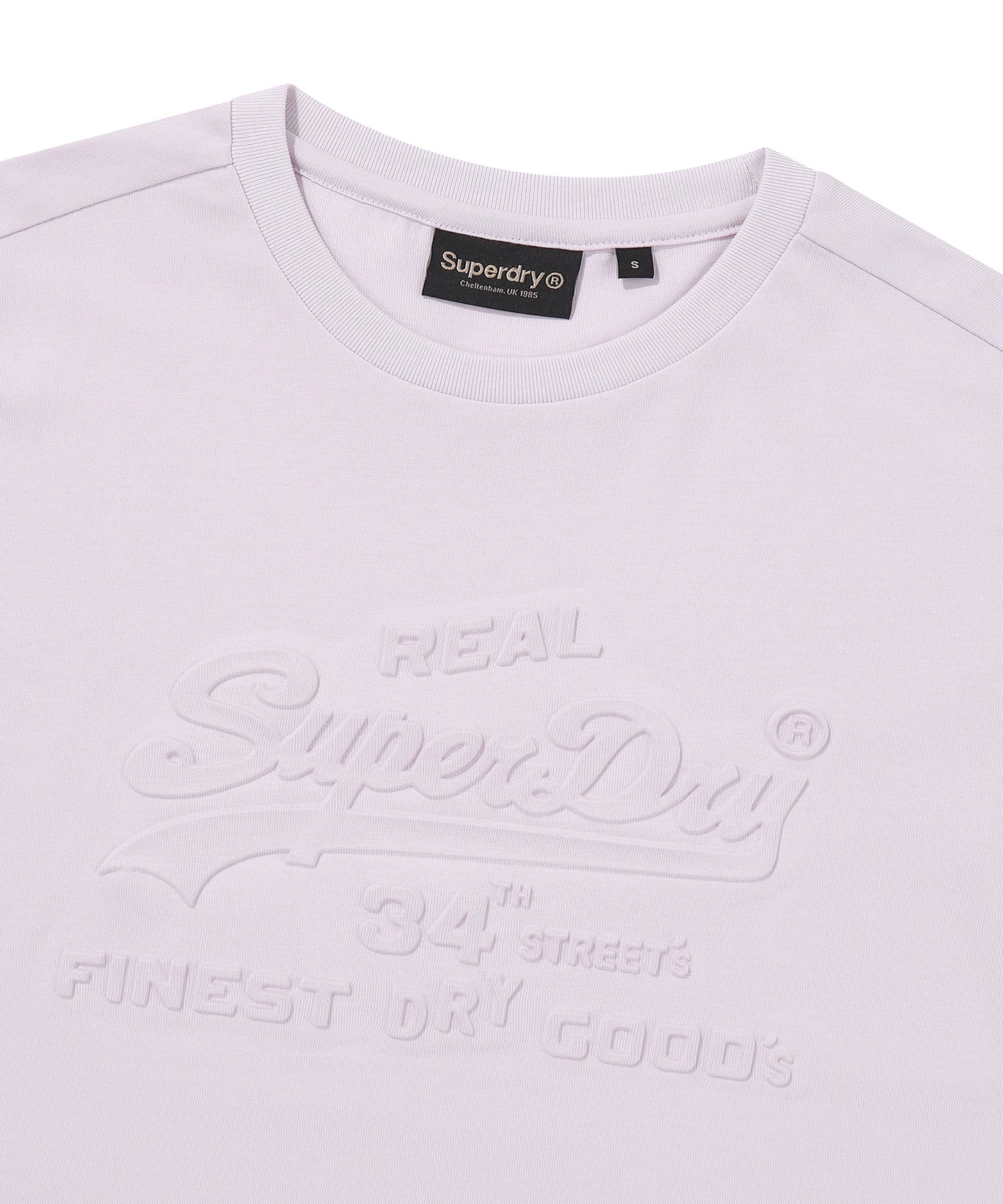 W Logo Embossed T-Shirt - Superdry Singapore