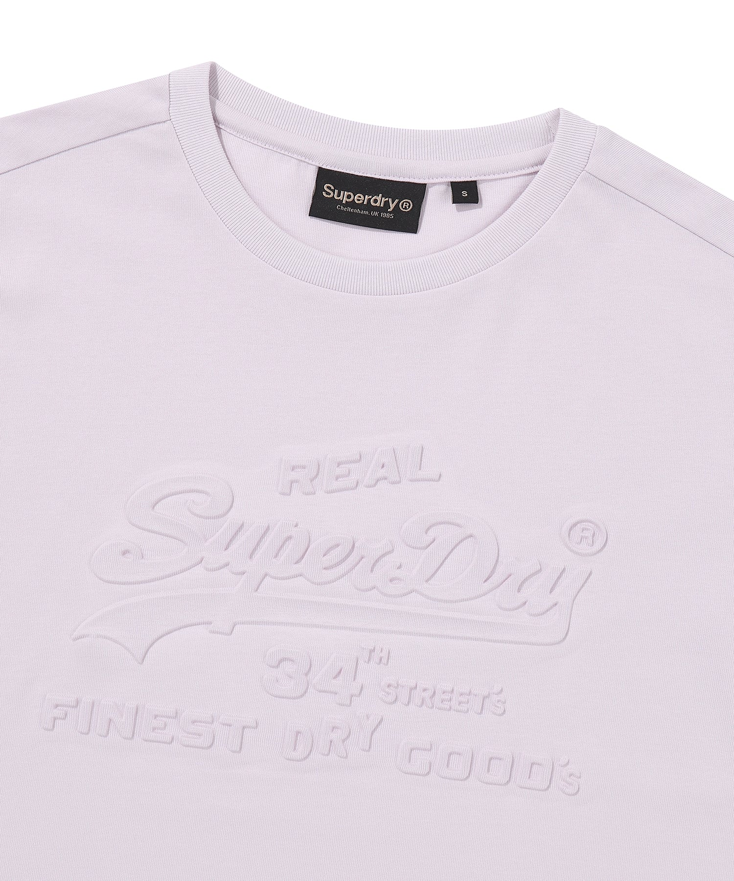 W Logo Embossed T-Shirt - Superdry Singapore