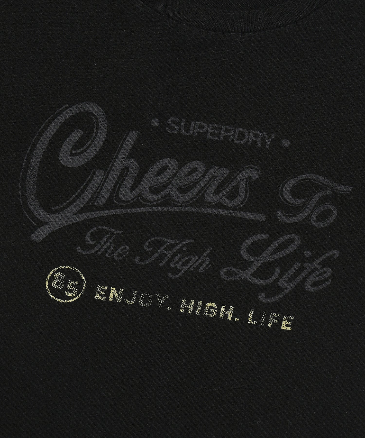 W Vintage Script Crop T-Shirt - Superdry Singapore