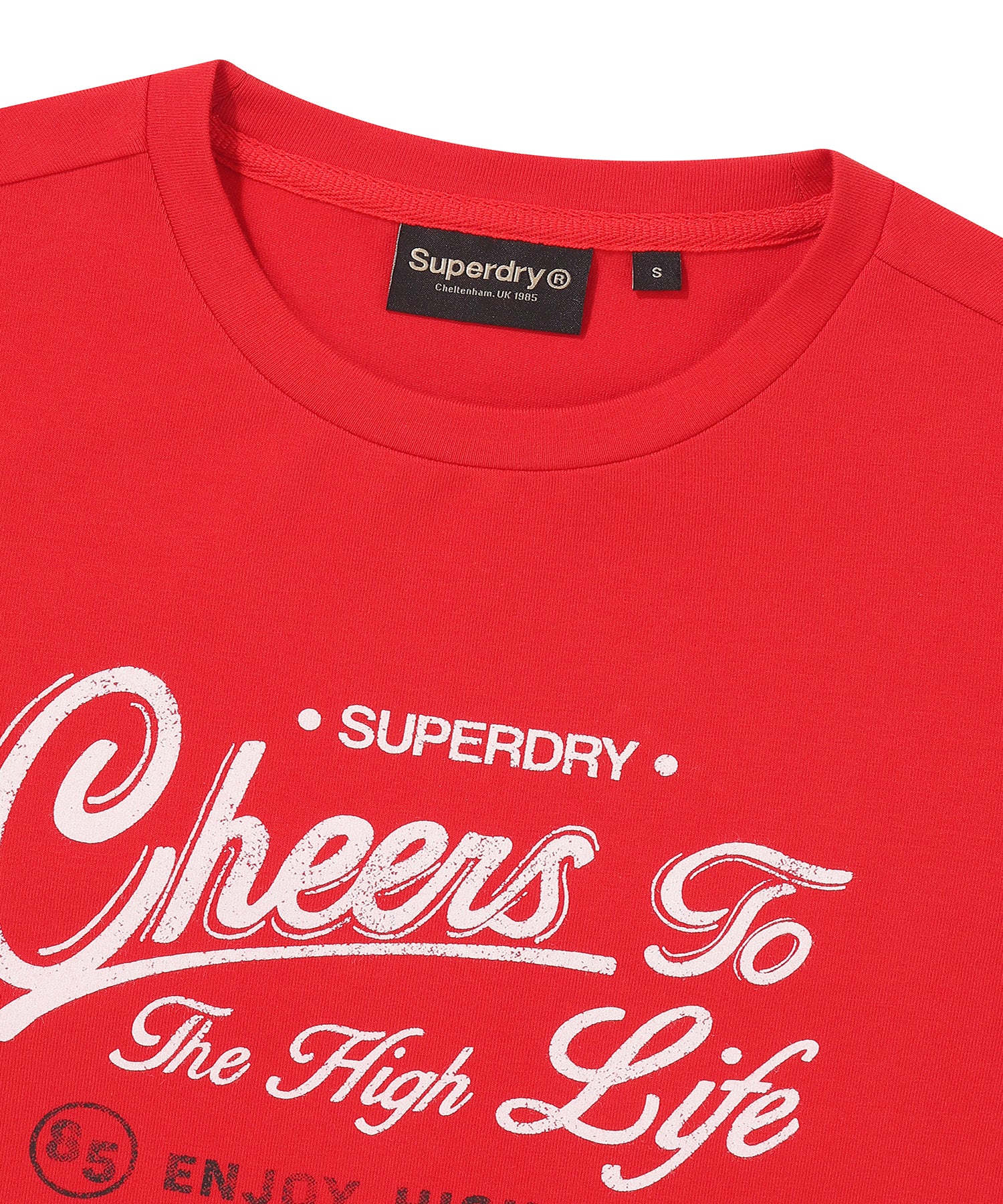 W Vintage Script Crop T-Shirt - Superdry Singapore