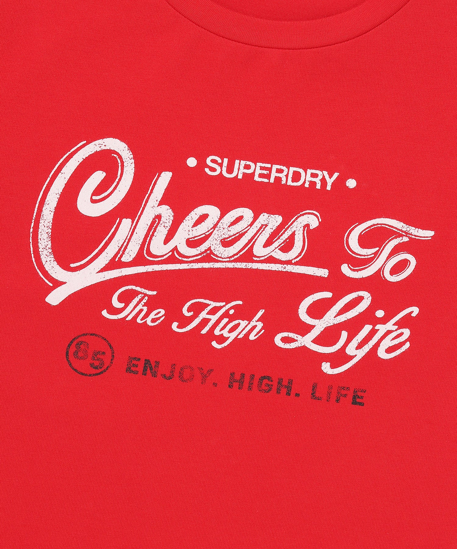 W Vintage Script Crop T-Shirt - Superdry Singapore