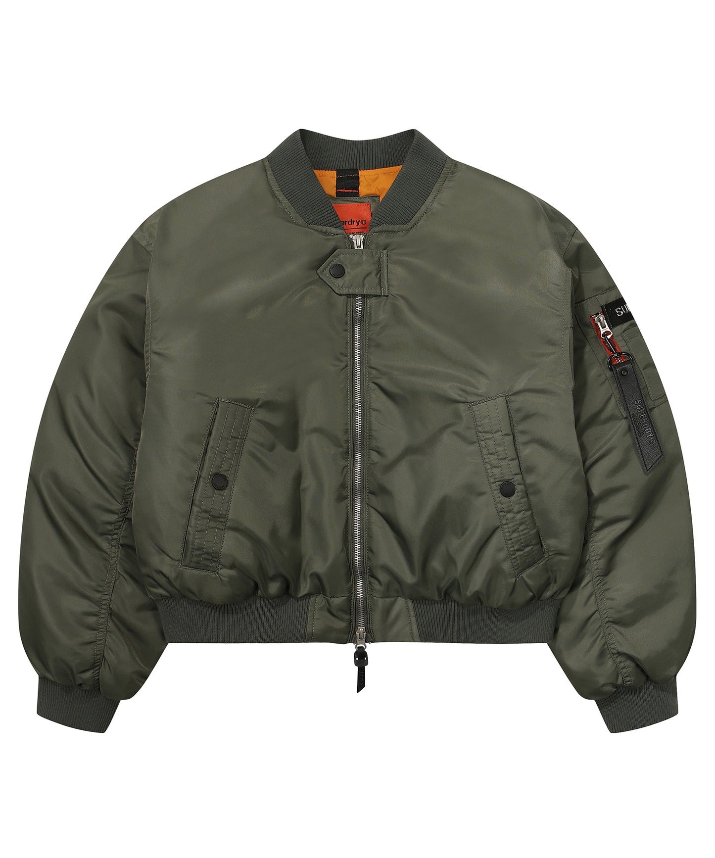 W Flight Semi-Crop Over Padding Jumper - Superdry Singapore