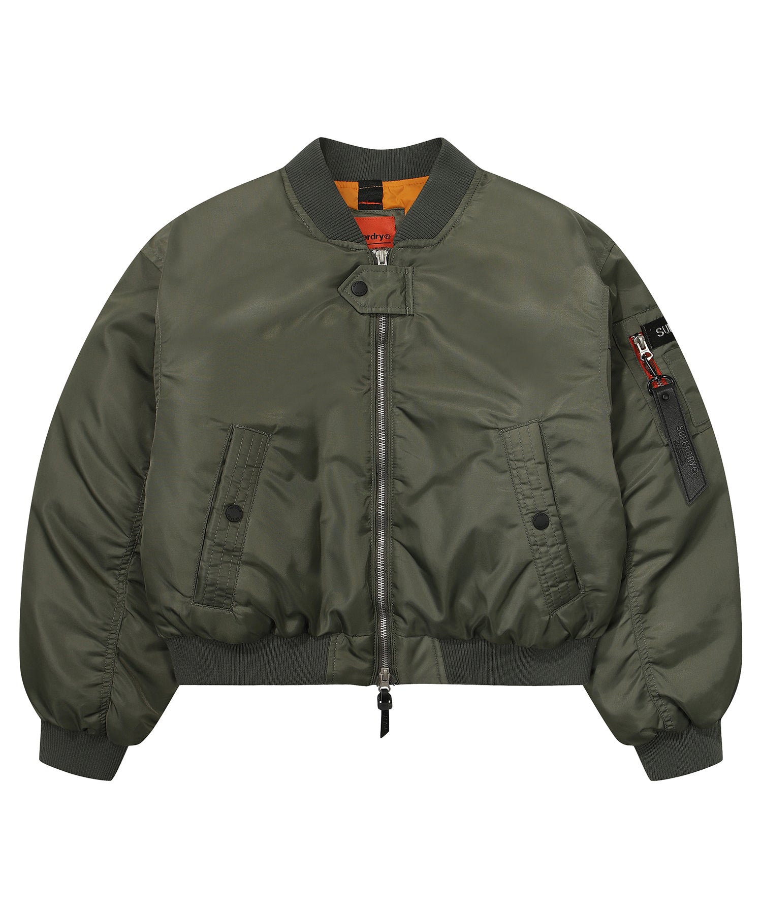 W Flight Semi-Crop Over Padding Jumper - Superdry Singapore